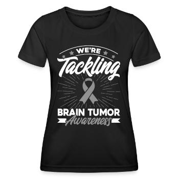 Grey Loop Brain Tumor Support Brain Tumor Ü - Women's Functional T-Shirt - black - Front - AI Model Female 172 light (172cm)