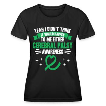 Cerebral Palsy Fighter Cerebral Palsy Awareness - Women's Functional T-Shirt - black - Front - AI Model Female 172 light (172cm)