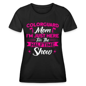 Colorguard Mom ici pour le spectacle de la mi-temps Fahnenwac - T-shirt sport Femme - noir - Devant - AI Model Female 172 light (172cm)