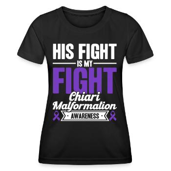 Chiari Malformation Awareness Chiari Malformatio - T-shirt sport Femme - noir - Devant - AI Model Female 172 light (172cm)