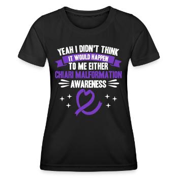 Chiari Malformation Fighter Chiari Malformation Be - T-shirt sport Femme - noir - Devant - AI Model Female 172 light (172cm)