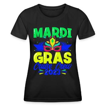 Mardi Gras Kreuzfahrt Crew 2023 Mardi Gras Geschen - Frauen Funktions-T-Shirt - Schwarz - Vorne - AI Model Female 172 light (172cm)