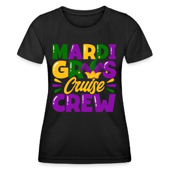 Mardi Gras Cruise Crew Mardi Gras Cadeau - T-shirt sport Femme - noir - Devant - AI Model Female 172 light (172cm)