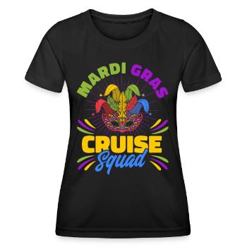 Mardi Gras Cruise Squad Mardi Gras Cadeau - T-shirt sport Femme - noir - Devant - AI Model Female 172 light (172cm)
