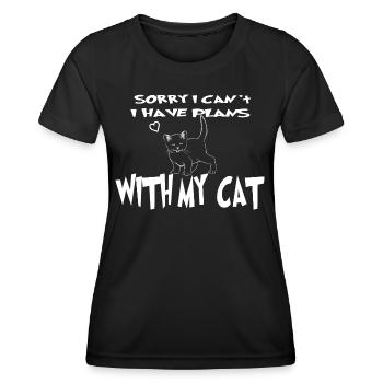 My cat is the best of all - Women's Functional T-Shirt - black - Front - AI Model Female 172 light (172cm)