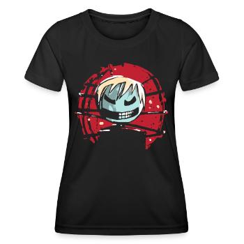Méchant et Mauvais Anime Mâle - T-shirt sport Femme - noir - Devant - AI Model Female 172 light (172cm)