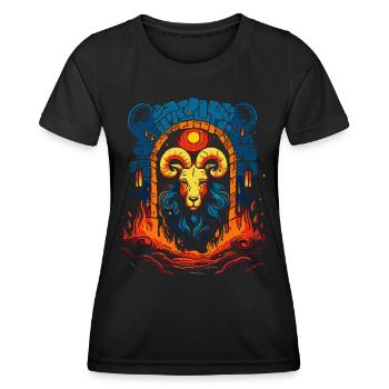 The Dungeon Billy Goat, - Women's Functional T-Shirt - black - Front - AI Model Female 172 light (172cm)