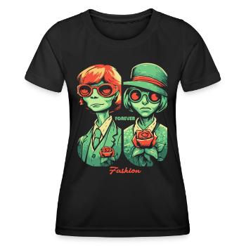 Cartoon, Forever Fashion Designer - Women's Functional T-Shirt - black - Front - AI Model Female 172 light (172cm)