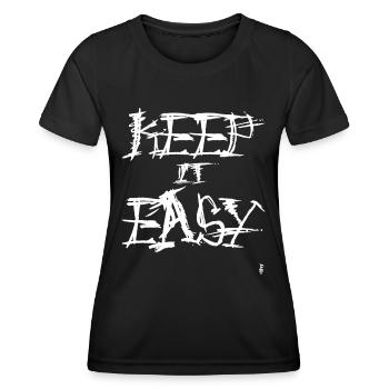 Restez simple - T-shirt sport Femme - noir - Devant - AI Model Female 172 light (172cm)