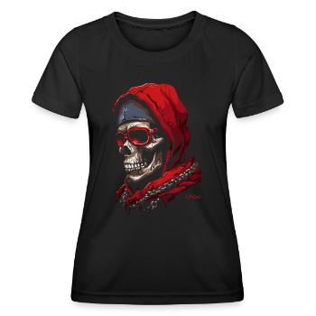 Hop Hop Rap Skull - Women's Functional T-Shirt - black - Front - AI Model Female 172 light (172cm)