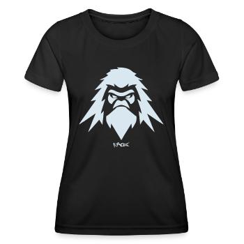 Emblème des montagnes Yeti des montagnes - T-shirt sport Femme - noir - Devant - AI Model Female 172 light (172cm)