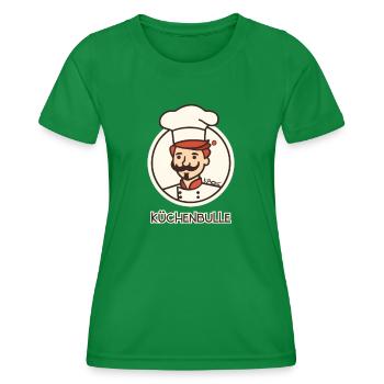 Kitchens Bull Cook - Women's Functional T-Shirt - kelly green - Front - AI Model Female 172 dark (172cm)