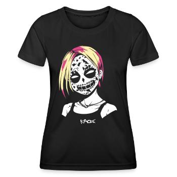 Crazy Alternative Anime Girl - Women's Functional T-Shirt - black - Front - AI Model Female 172 light (172cm)
