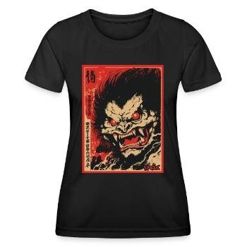 Parodie Japonais Yokai Fantasy Film - T-shirt sport Femme - noir - Devant - AI Model Female 172 light (172cm)