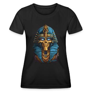 Pharaon égyptien super cool et funky - T-shirt sport Femme - noir - Devant - AI Model Female 172 light (172cm)