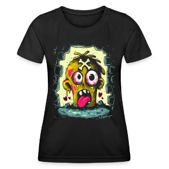 Protect the entrance to the dungeon Zombie Pirate - Women's Functional T-Shirt - black - Front - AI Model Female 172 light (172cm)