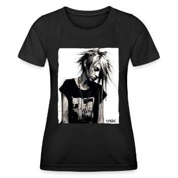 Punk Girl - Women's Functional T-Shirt - black - Front - AI Model Female 172 light (172cm)