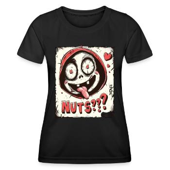 adorable, drôle, fou et fou - T-shirt sport Femme - noir - Devant - AI Model Female 172 light (172cm)