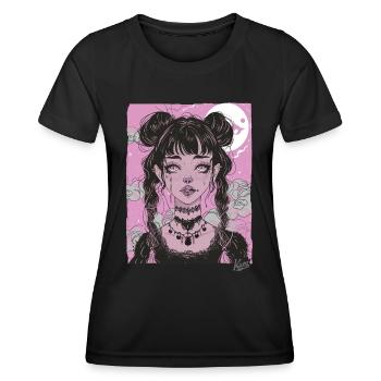 Super mignon grunge émo fille - T-shirt sport Femme - noir - Devant - AI Model Female 172 light (172cm)