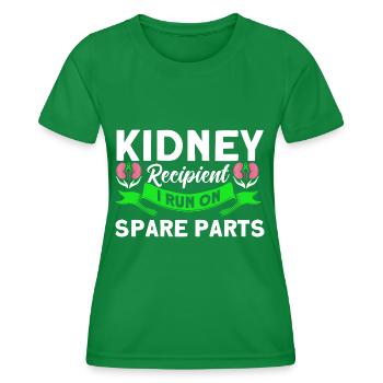 Organ donor Transplants organ recipients - Women's Functional T-Shirt - kelly green - Front - AI Model Female 172 dark (172cm)