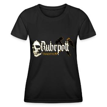 Ruhrpott Tradition Ruhr - T-shirt sport Femme - noir - Devant - AI Model Female 172 light (172cm)