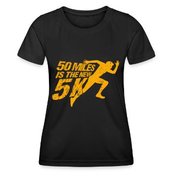 Ultrarunning Ultramarathon Runner Ultramarathon Gesche - T-shirt sport Femme - noir - Devant - AI Model Female 172 light (172cm)
