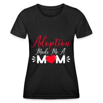 Foster parents Adoption of children Adoptive parents - Women's Functional T-Shirt - black - Front - AI Model Female 172 light (172cm)