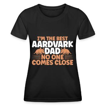 Aardvark Dear Aardvark Aardvark Lovers - Women's Functional T-Shirt - black - Front - AI Model Female 172 light (172cm)