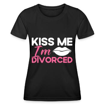 Divorce Divorcé Don divorcé - T-shirt sport Femme - noir - Devant - AI Model Female 172 light (172cm)