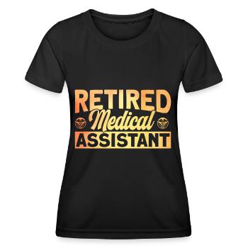Medizinische Schule Assistentin im Gesundheitswese - Frauen Funktions-T-Shirt - Schwarz - Vorne - AI Model Female 172 light (172cm)
