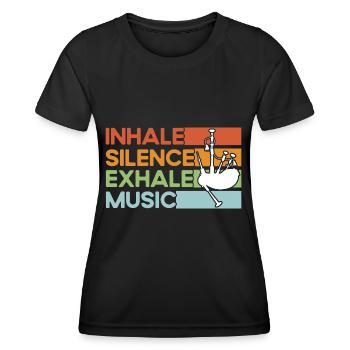 Schottische Dudelsäcke Dudelsackmusik Dudelsack Ge - Frauen Funktions-T-Shirt - Schwarz - Vorne - AI Model Female 172 light (172cm)