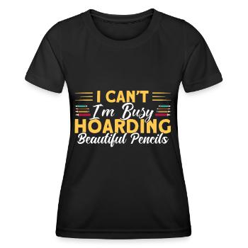 Sammeln Lustig Sammlung Geschenk - Frauen Funktions-T-Shirt - Schwarz - Vorne - AI Model Female 172 light (172cm)