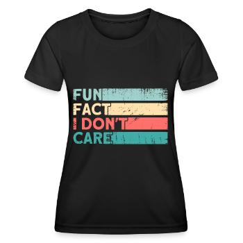 Humour noir Ironie Sarcasme Cadeau - T-shirt sport Femme - noir - Devant - AI Model Female 172 light (172cm)