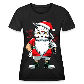 Weihnachtskiller - Frauen Funktions-T-Shirt - Schwarz - Vorne - AI Model Female 172 light (172cm)