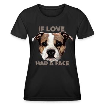 If Love had a Face - Frauen Funktions-T-Shirt - Schwarz - Vorne - AI Model Female 172 light (172cm)