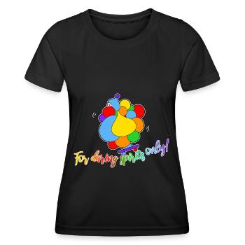 Rider de skateboard - T-shirt sport Femme - noir - Devant - AI Model Female 172 light (172cm)