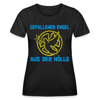 Gefallener Engelaus der Hölle - Frauen Funktions-T-Shirt - Schwarz - Vorne - AI Model Female 172 light (172cm)