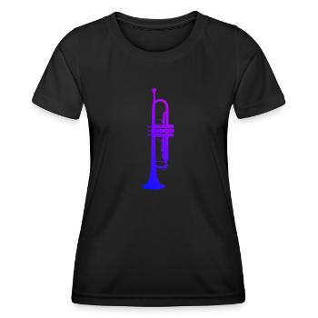 Trompettiste Hommes Trompette Trompette Trompettes - T-shirt sport Femme - noir - Devant - AI Model Female 172 light (172cm)
