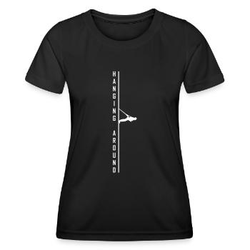 House,running,hochhaus,extrem,sport,rennen,gurt - Frauen Funktions-T-Shirt - Schwarz - Vorne - AI Model Female 172 light (172cm)