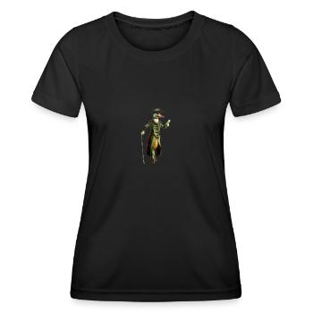„Duckbarossa“ der Schrecken aller Meere - Frauen Funktions-T-Shirt - Schwarz - Vorne - AI Model Female 172 light (172cm)
