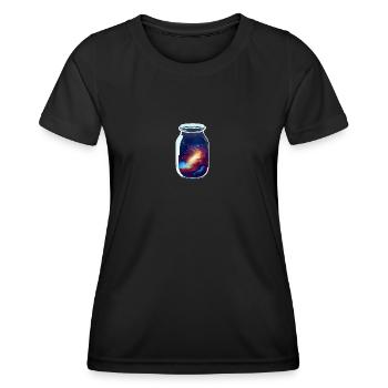 Raum in einem Glas eingeschlossen - Frauen Funktions-T-Shirt - Schwarz - Vorne - AI Model Female 172 light (172cm)