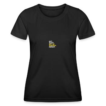 Bananenanbau Anbau Nachhaltiger Landwirt - Frauen Funktions-T-Shirt - Schwarz - Vorne - AI Model Female 172 light (172cm)