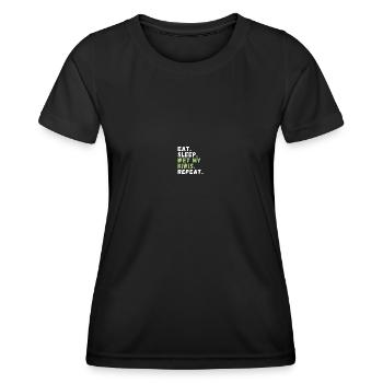 Kiwi Jardinage Amateur Hobby - T-shirt sport Femme - noir - Devant - AI Model Female 172 light (172cm)