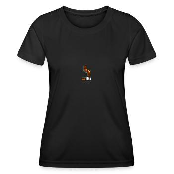 1947 rétro anniversaire vintage année - T-shirt sport Femme - noir - Devant - AI Model Female 172 light (172cm)