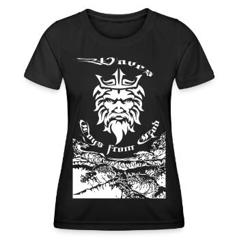 Jouets Waves de Dieu - T-shirt sport Femme - noir - Devant - AI Model Female 172 light (172cm)