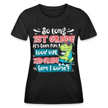 End of primary CP CE1 back to school - Women's Functional T-Shirt - black - Front - AI Model Female 172 light (172cm)