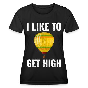 Montgolfière Montgolfière Montgolfière - T-shirt sport Femme - noir - Devant - AI Model Female 172 light (172cm)