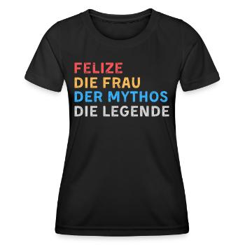 Felize Fau Mythos Legende - Frauen Funktions-T-Shirt - Schwarz - Vorne - AI Model Female 172 light (172cm)