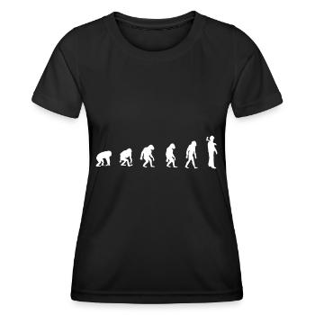 Pompier Pompier Pompier - T-shirt sport Femme - noir - Devant - AI Model Female 172 light (172cm)