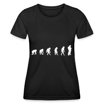 Pompier Pompier Pompier - T-shirt sport Femme - noir - Devant - AI Model Female 172 light (172cm)